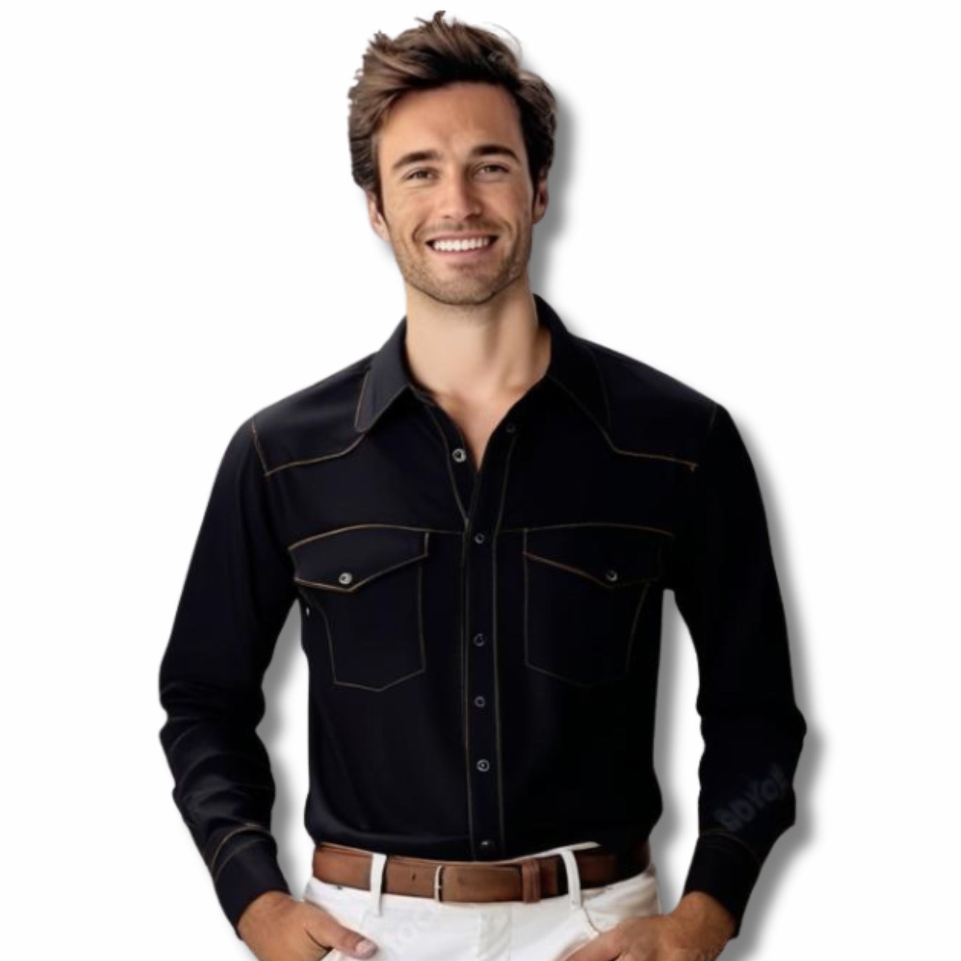 Black Casual shirt for men