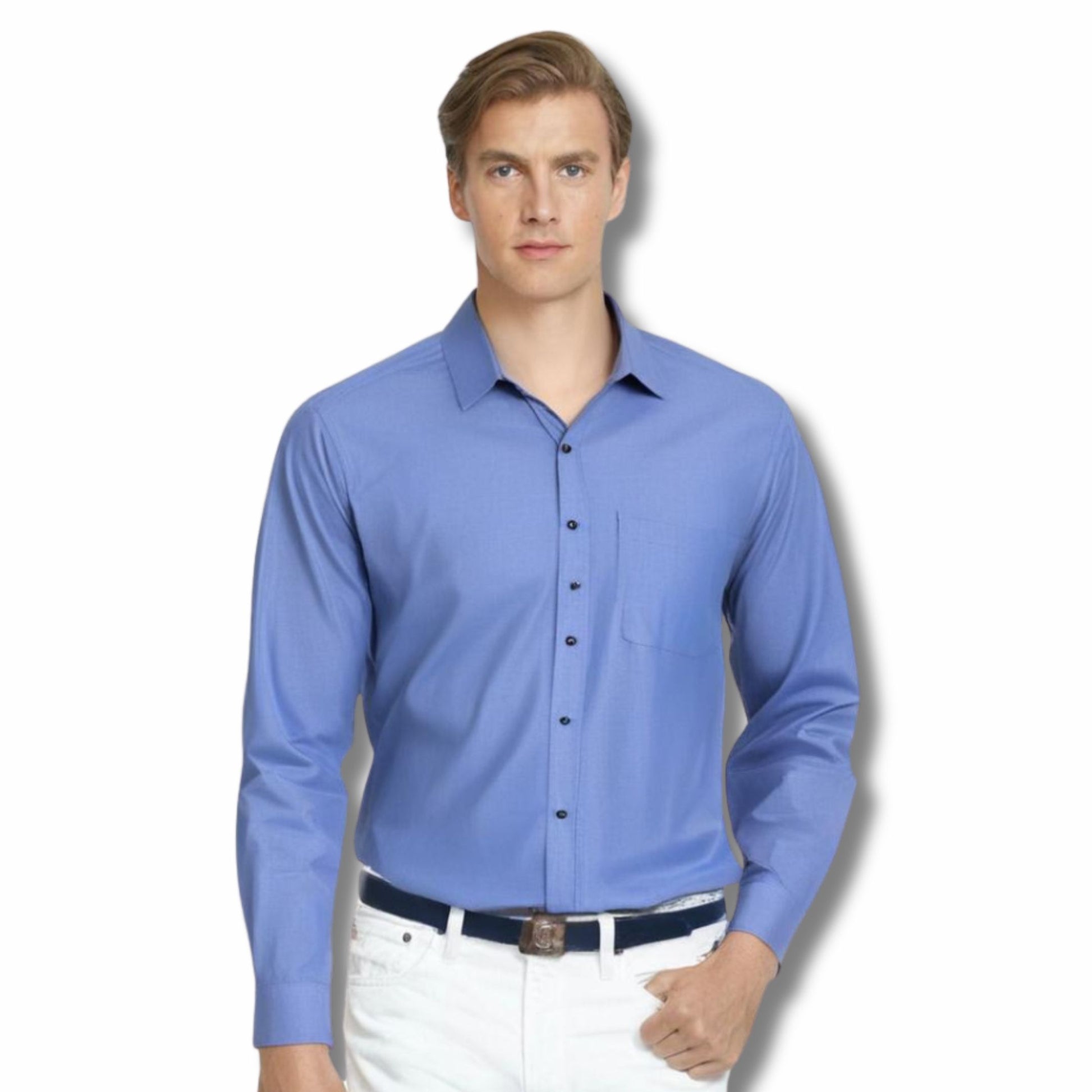 Bright Blue office shirt for Men