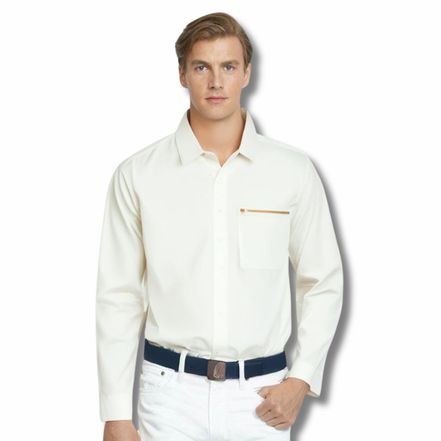 Casual Cotton offwhite shirt for men