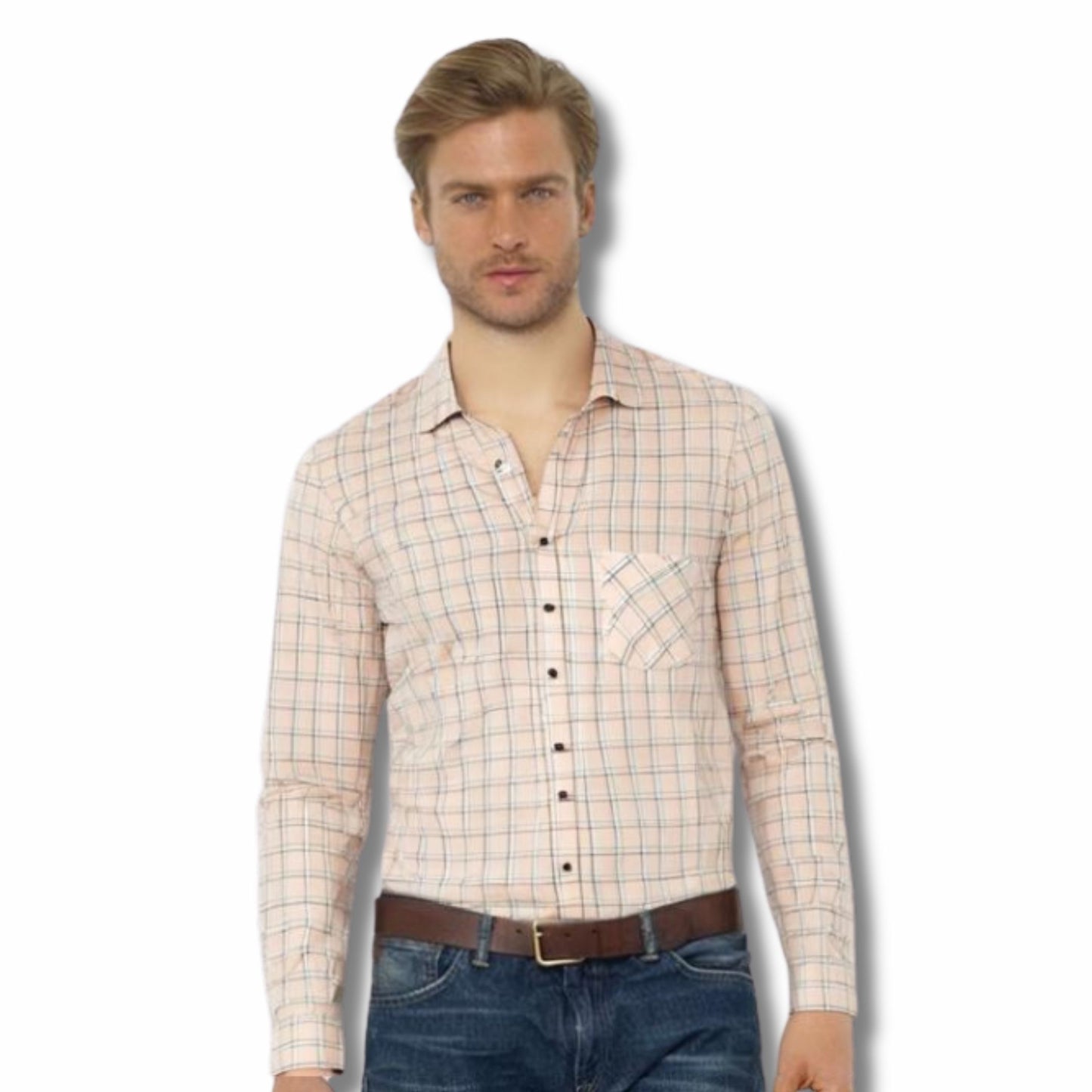 Mens cotton checks shirt below 500