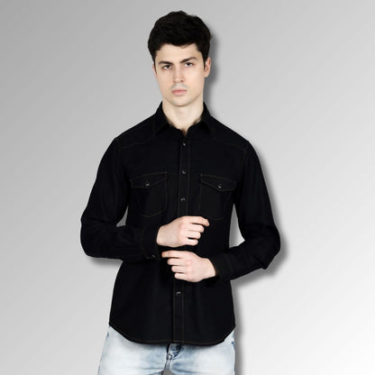 Black shirt for men