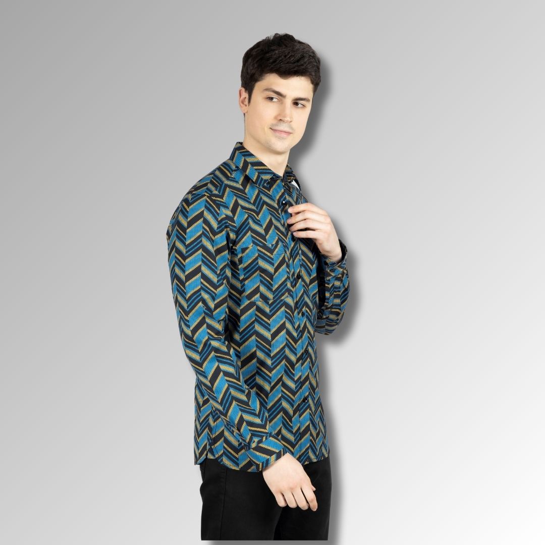 Black Printed shirt  for men