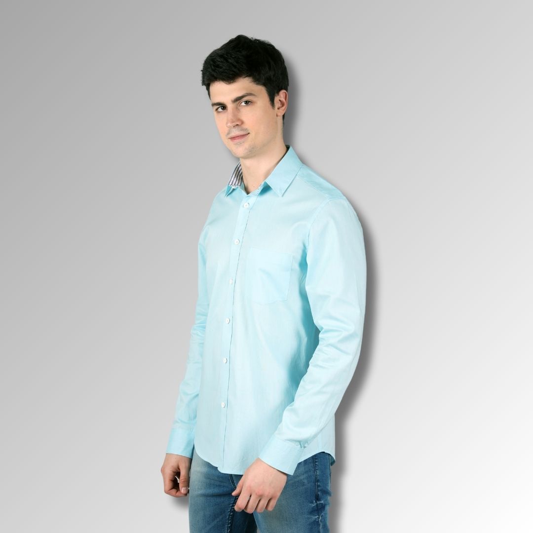 Mens formal blue  shirt