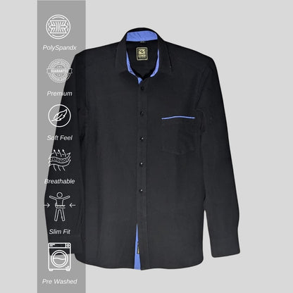 Party shirt for men  in Black