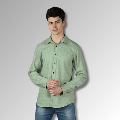 Casual shirt for men  in green