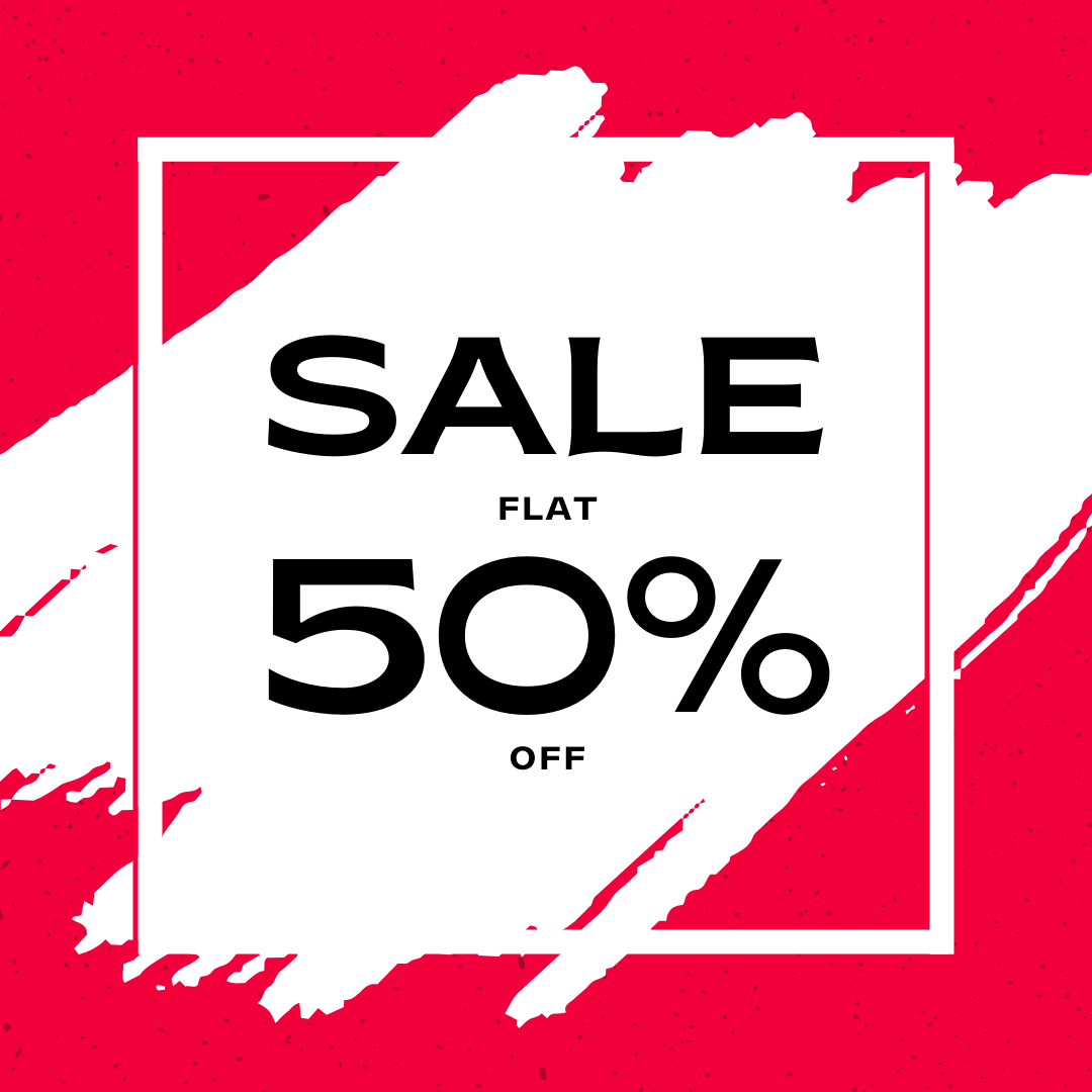 sale 50% off 